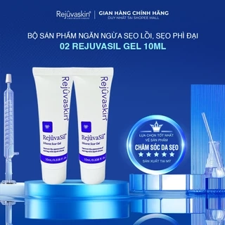 Combo Gel ngăn ngừa sẹo và làm xẹp sẹo lồi, sẹo phì đại REJUVASKIN Rejuvasil 10ml/tuyp