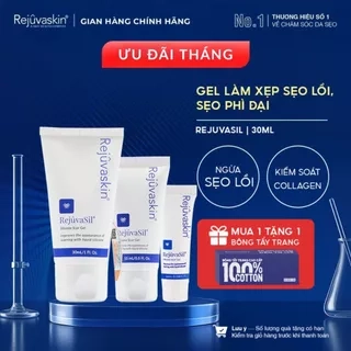 Gel ngăn ngừa sẹo và làm xẹp sẹo lồi, sẹo phì đại REJUVASKIN Rejuvasil 10ml