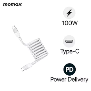 Cáp sạc Nhanh Momax Mag Link USB-C to USB-C 100W USB3.2 Gen 2x2 Magnetic cable 1m