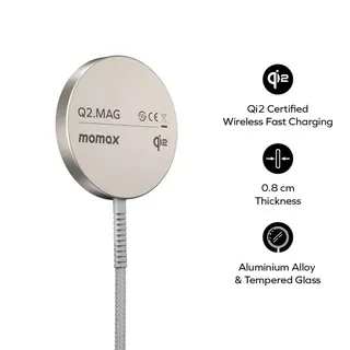 Đế sạc không dây Momax Q2.Mag Qi2 Magnetic Wireless Charger