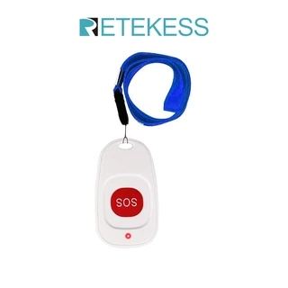 Nút gọi khẩn cấp RETEKESS TH001 không dây 500ft dùng với đồng hồ nhận T114 và T128 cho người chăm người già/ bệnh nhân