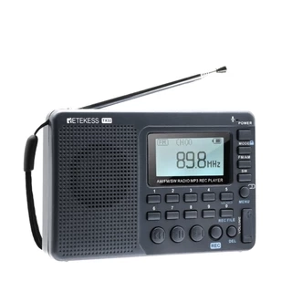 Retekess TX32 Đài phát thanh di động FM AM SW Radio Chức năng hẹn giờ ngủ đa ngôn ngữ