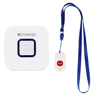 Thiết Bị Nhắn Bấm Báo Động Retekess Th003+th001 Không Dây Gọi Y Tá Yêu Cầu Giúp Đỡ Khẩn Cấp Cho Bệnh Nhân Người Già