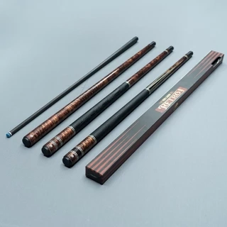 Gậy bida lỗ Rhino RETRÔ Thuya - Ngọn Carbon Cao Cấp - Chính Hãng (Tặng kèm Nối chuôi RETRÔ theo vân gỗ)
