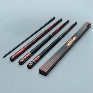 Gậy bida lỗ Rhino RETRÔ Cocobolo - Ngọn Carbon Cao Cấp - Chính Hãng (Tặng kèm Nối chuôi RETRÔ theo vân gỗ)