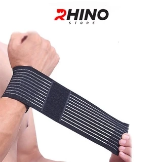 Băng cuốn cổ tay, cuốn cổ tay tập gym Rhino 1535, nhiều màu, trợ lực và giảm chấn thương
