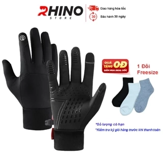 Găng tay giữ ấm mùa đông chống gió, dày dặn Rhino G101 thể thao cảm ứng điện thoại