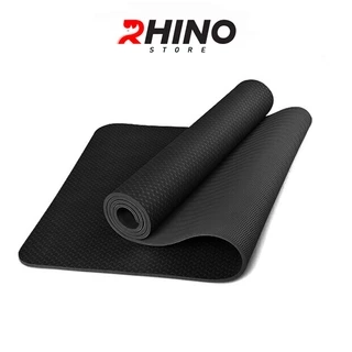 Thảm tập yoga 2 lớp cao su non 6mm Rhino M901 TPE siêu bám, chống trượt, tập thể dục tại nhà