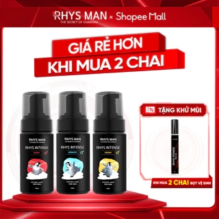 Bọt vệ sinh nam RHYS MAN tạo bọt mịn Rhys Intense 100ml