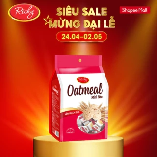 Bánh yến mạch Oadtmeal Richy vị sữa túi 206g