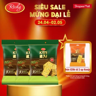 Combo 3 túi bánh quy rau củ Kenju Richy 192g/túi