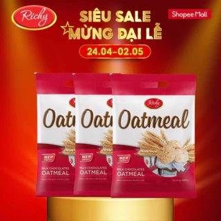 Combo 3 túi bánh yến mạch Oatmeal Richy túi to 220g-250g