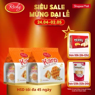 Combo 2 bịch bánh Richy Karo phô mai và sợi gà truyền thống