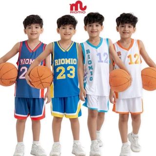 Bộ thể thao bé trai R-coolmax 60D RIOMIO size 27-60kg thoáng mát và khô nhanh gấp 2 lần