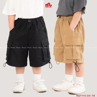Quần short kaki cho bé trai RIOMIO chất liệu cao cấp, thiết kế thời trang RQT1113