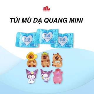 Túi mù dạ quang mini túi quà bé trai bé gái nhân vật hottrend