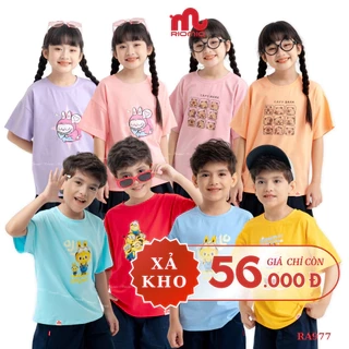 Áo phông hot trend cho bé Riomio chất cotton thoáng mát, hình in trendy-RA977