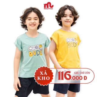 Bộ đồ bé trai RIOMIO in hình dễ thương chất cotton mềm mát co giãn cho bé 27-50kg RBT632.2
