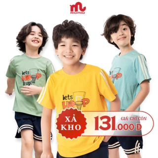 Đồ bộ bé trai RIOMIO từ 7-12 tuổi đi chơi dã ngoại mặc nhà mát thoáng khí RBT552