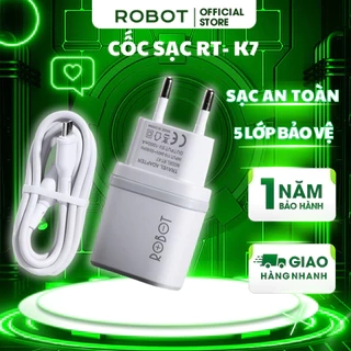 Cốc Sạc ROBOT RT-K7 - Kèm Cáp Micro 1m