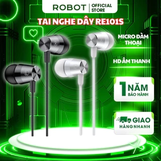 Tai Nghe Có Dây ROBOT RE101S Nghe Nhạc Đàm Thoại Cổng Kết Nối 3.5mm - Dây Chống Rối