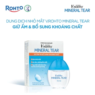 Nước nhỏ mắt giữ ẩm & bổ sung khoáng chất V.Rohto Mineral Tear 13ml