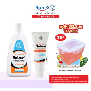 Bộ dầu gội Selsun & dầu xả Selsun: 1 Dầu gội Selsun Anti-Dandruff 250ml + 1 Dầu xả Selsun Anti-Dandruff 100ml