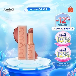 [Muteral Nude] Son thỏi lì, lên màu siêu xinh Hàn Quốc Romand Zero Matte Lipstick 3g