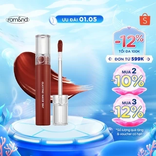 [Rom&nd] Son tint nước siêu lì, lâu trôi Hàn Quốc Romand Glasting Water Tint 4g