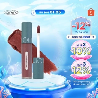 [Vintage Series] Son kem lì, lên màu chuẩn, mịn môi Hàn Quốc Romand Zero Velvet Tint 5.5g