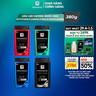 Dầu gội nam Romano hương Nước hoa nam 180g