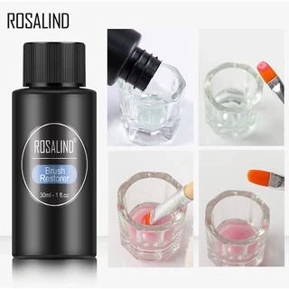 Rosalind 30ml Làm sạch cọ Nước tẩy sơn móng tay khỏi bàn chải