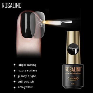 Rosalind Cường Lực Top Coat Gel Sơn Móng Tay Ngâm Tắt UV Móng Tay Đế Top Coat Gel Ba Lan Để Bảo Vệ Móng Tay