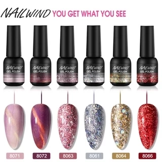 Rosalind NAILWIND 8ml Ngâm Tắt Màu Nguyên Chất Sơn Móng Tay Gel Ba Lan Cho Móng Tay Nghệ Thuật Thiết Kế LED / Đèn UV 8061