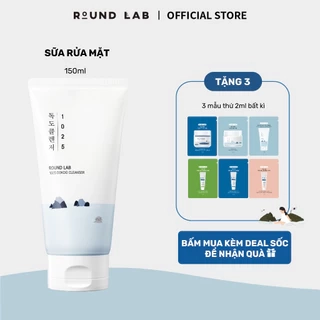 Sữa Rửa Mặt Round Lab 1025 Dokdo Cleanser 150ml loại bỏ bụi bẩn dầu thừa