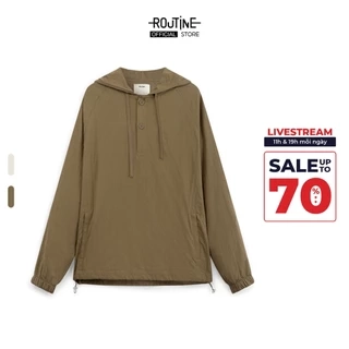 Áo Hoodie Nam Tay Dài Có Mũ Texture Trơn Form Regular - Routine 10S23HOD009