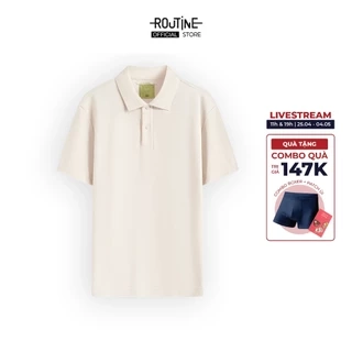 Áo Polo Nam Tay Ngắn Vải S.Café Bo Cổ Gân Form Fitted - Routine 10S25POL028