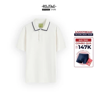 Áo Polo Ngắn Tay Vải S.Café Phối Cổ Form Fitted - Routine 10S25POL004