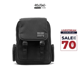 Balo canvas túi hộp nhãn trang trí - Routine 10F23BAG021