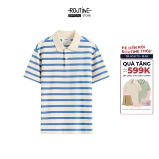 Áo Polo Nam Ngắn Tay Sọc Ngang Form Fitted - Routine 10S25POL027