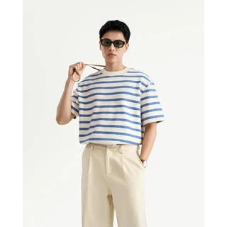 Áo Thun Tay Ngắn Sọc Ngang Form Loose - Routine 10S25TSS050