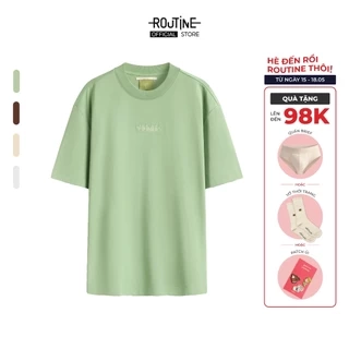 Áo Thun Tay Ngắn Vải S.Café Thêu Icon Form Loose - Routine 10S25TSS008