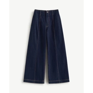 Quần Denim Nữ Ống Rộng Trơn Form Loose - Routine 10F24DPAW024