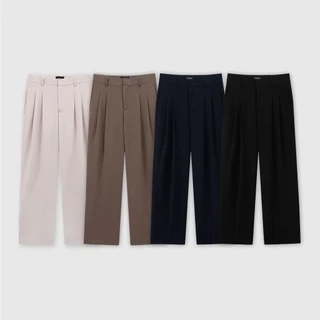 Quần âu nam ROWAY vải chéo Hàn, co giãn nhẹ, Basic Trousers