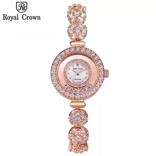 Đồng Hồ Nữ Chính Hãng Royal Crown 3594 Dây Thép Không Gỉ Chống Nước Chống Xước