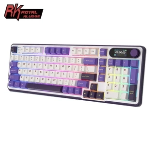 Royal Kludge RK S98 Blackberry 98 Key Tri-Mode RGB Có Dây Bluetooth 2.4G Không Dây 3 Chế Độ Với Màn Hình TFT