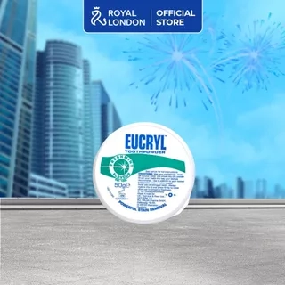 Bột Bạc Hà Giúp Sạch Miệng Trắng Răng, Hơi Thở Thơm Mát Eucryl Toothpower 50g