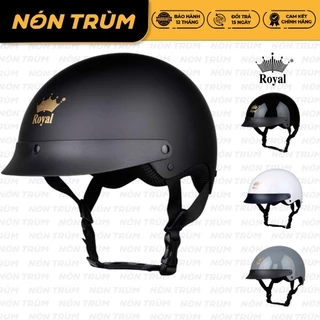 Mũ bảo hiểm nửa đầu Royal M162 lưỡi trai size L và XL đi xe máy cho nam và nữ chính hãng