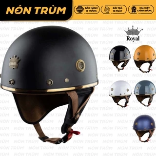 Mũ bảo hiểm nửa đầu Royal M379 có đệm cổ chính hãng cho nam nữ đi xe máy