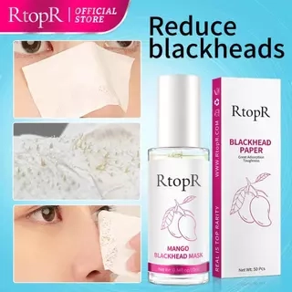 RtopR Mango Blackhead Remover Mask  Mặt nạ xoài RtopR kèm 50 giấy lột/ serum loại bỏ mụn đầu đen và thu nhỏ lỗ chân lông